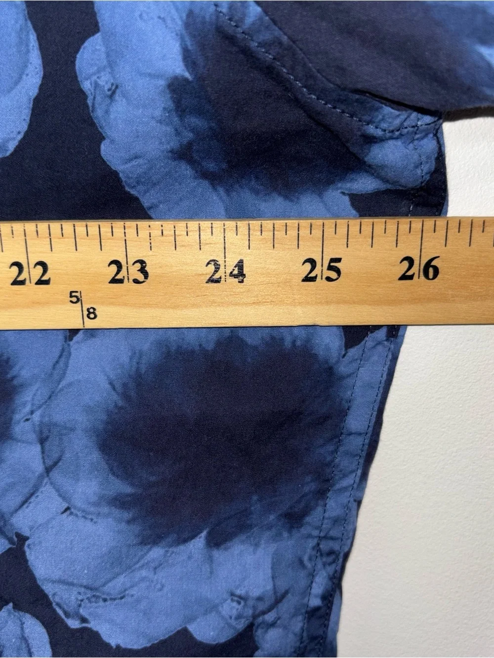 Banana Republic Relaxed-Fit Organic Cotton Resort Camp Shirt Blue Floral XL Tall
